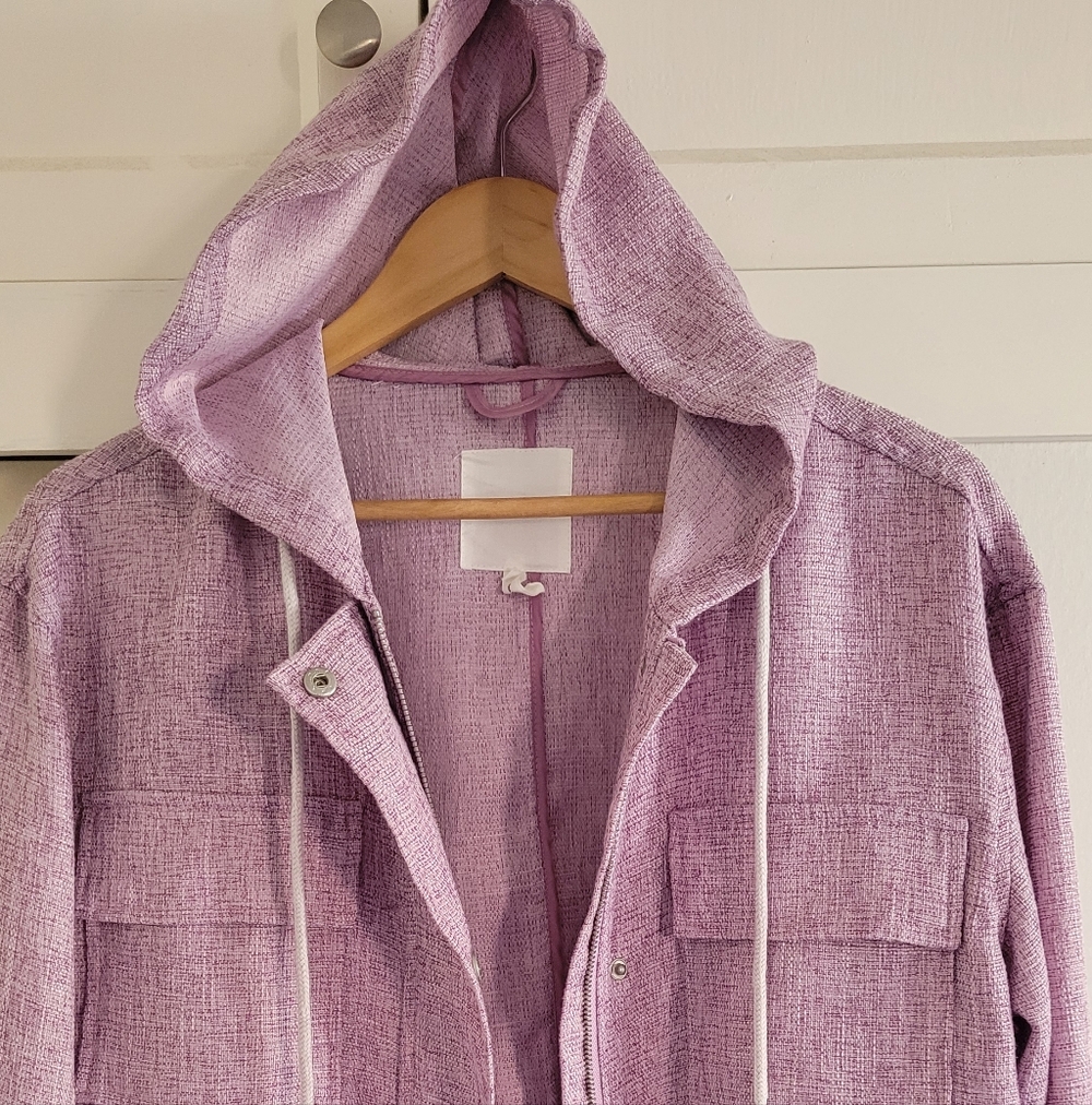 Avec Les Filles Pink Hooded Sweater